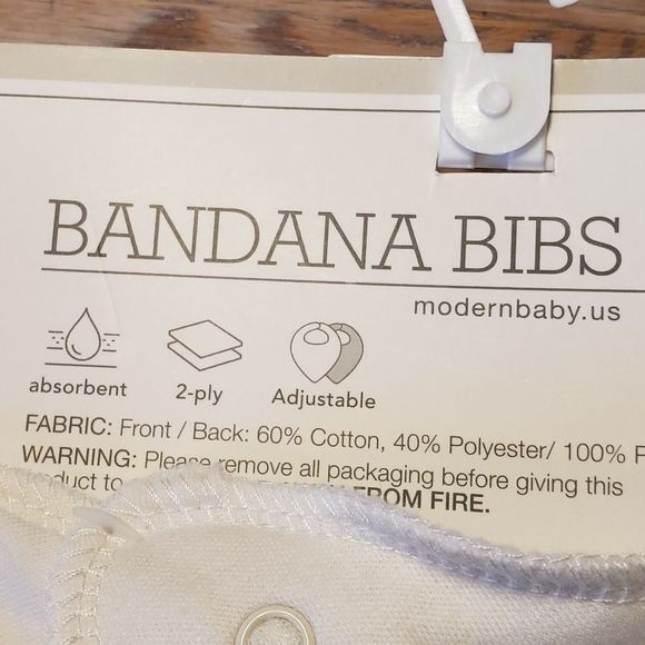 Modern Baby 6-pk Bandana Bib Set - Picture 5 of 5